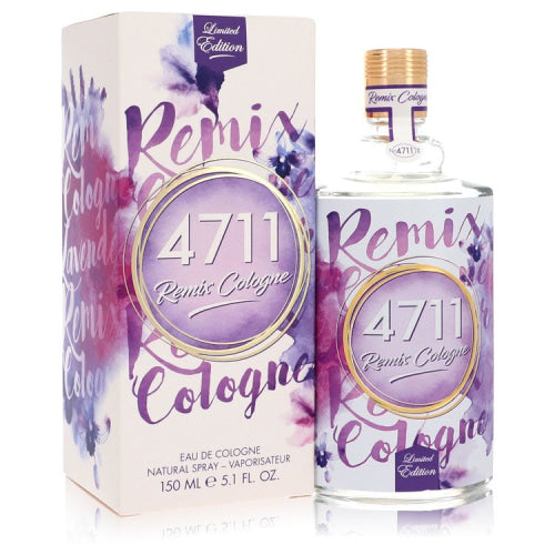 4711 Remix Lavender by 4711Eau De Cologne Spray (Unisex) 5.1 oz 5.1 oz / 151 ml / Alcohol, Amber, Woody, Aldehyde, Oils Unisex