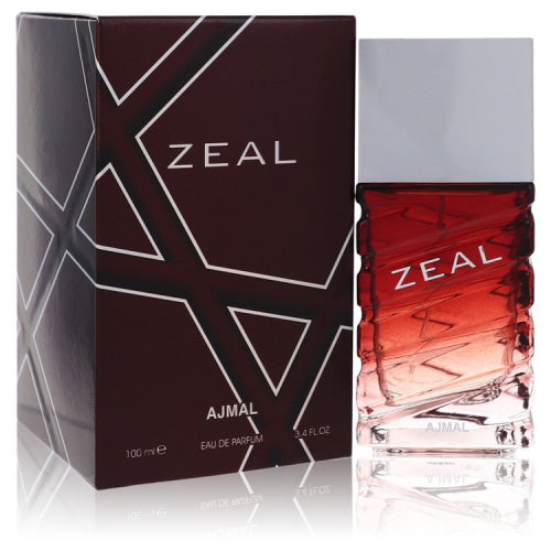 Ajmal Zeal by AjmalEau De Parfum Spray 3.4 oz 3.4 oz / 100 ml / Alcohol, Amber, Woody, Aldehyde, Oils Men