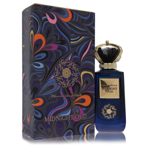 Ard Al Zaafaran Midnight Oud by Al ZaafaranEau De Parfum Spray (Unisex) 3.4 oz 3.4 oz / 100 ml / Alcohol, Amber, Woody, Aldehyde, Oils