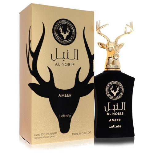 Lattafa Al Noble Ameer by LattafaEau De Parfum Spray (Unisex) 3.4 oz 3.4 oz / 100 ml / Alcohol, Amber, Woody, Aldehyde, Oils Unisex