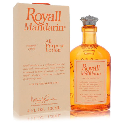 Royall Mandarin by Royall FragrancesAll Purpose Lotion / Cologne 4 oz 4 oz / 120 ml / Alcohol, Amber, Woody, Aldehyde, Oils Men