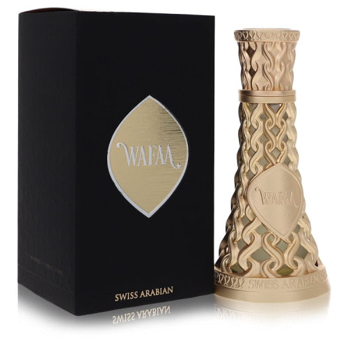 Swiss Arabian Wafaa by Swiss ArabianEau De Parfum Spray (Unisex) 1.7 oz 1.7 oz / 50 ml / Alcohol, Amber, Woody, Aldehyde, Oils Unisex