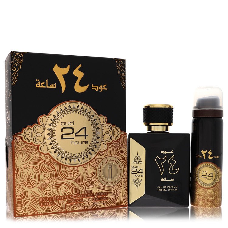 Ard Al Zaafaran Oud 24 Hours by Al ZaafaranEau De Parfum Spray + 1.7oz Perfumed Spray (Unisex) 3.4 oz