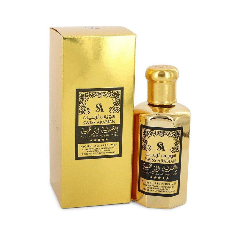 Al Sandalia Al Dhahabia de Swiss Arabian Aceite de Perfume Concentrado Libre de Alcohol (Unisex) 3.21 oz