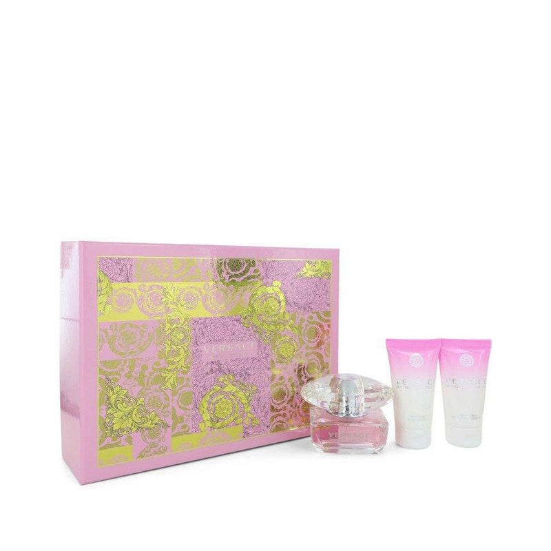 Bright Crystal by Versace Gift Set -- 1.7 oz Eau De Toilette Spray + 1.7 oz Body Lotion + 1.7 oz Shower Gel