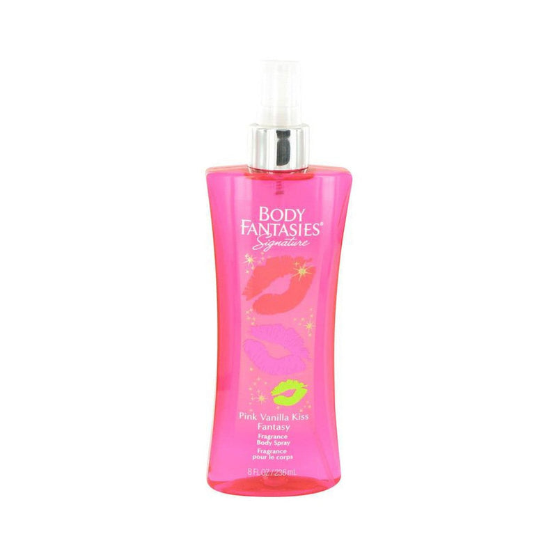 Body Fantasies Signature Pink Vanilla Kiss Fantasy by Parfums De Coeur Body Spray 8 oz