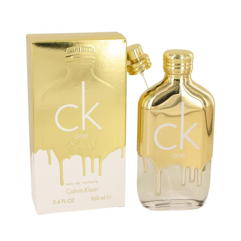 CK One Gold by Calvin Klein Eau De Toilette Spray (Unisex) 3.4 oz