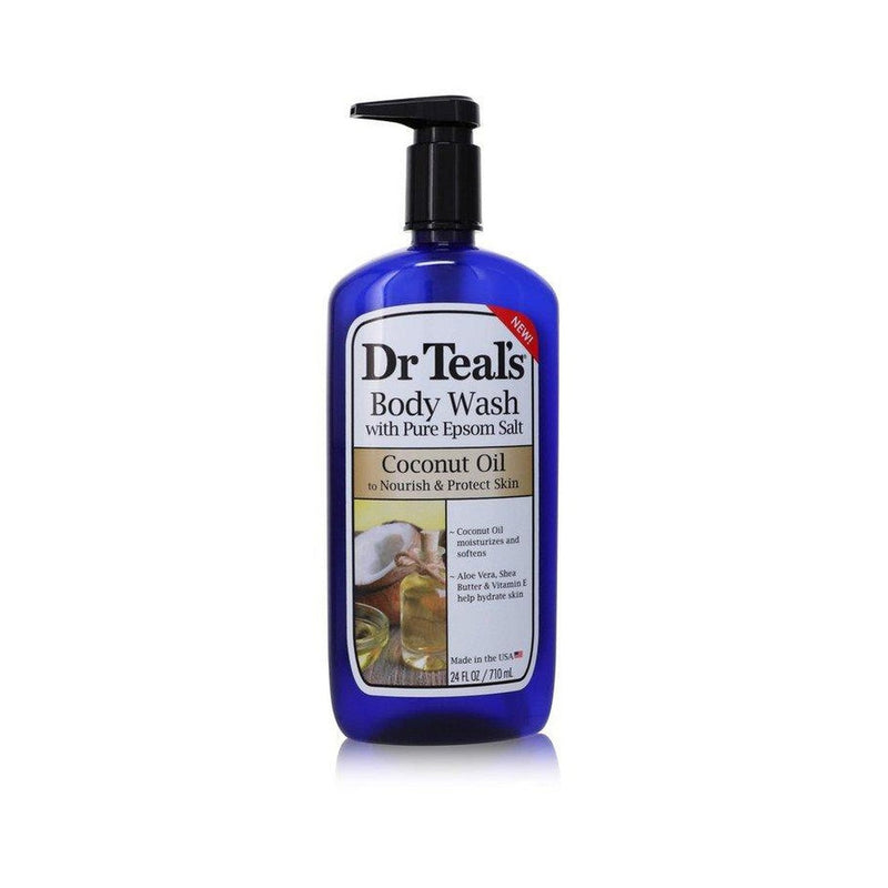 Dr Teal's Body Wash With Pure Epsom Salt by Dr Teal's Body Wash with pure epsom salt with Coconut oil 24 oz