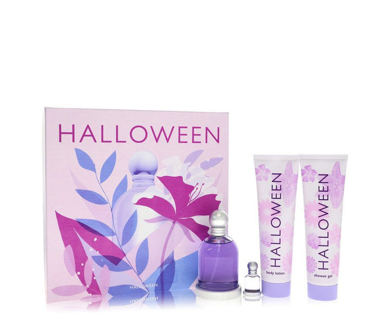 Halloween by Jesus Del PozoGift Set -- 3.4 oz Eau De Toilette Spray + 5 oz Body Lotion + 5 oz Shower Gel + .15 oz Mini EDT