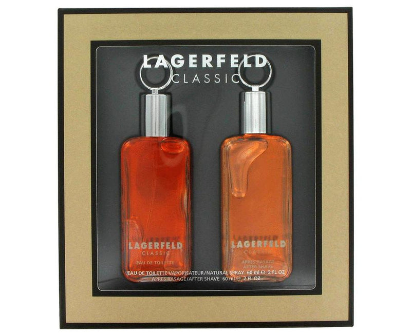 LAGERFELD by Karl Lagerfeld Gift Set -- 2 oz Eau De Toilette Spray + 2 oz After Shave