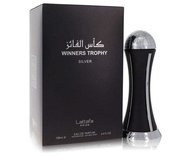 Lattafa Pride Winners Trophy Silver Cologne By Lattafa Eau De Parfum Spray3.4 oz Eau De Parfum Spray