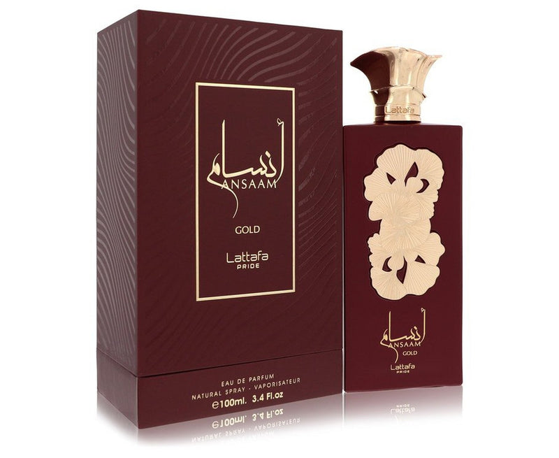 Lattafa Pride Ansaam Gold Perfume By Lattafa Eau De Parfum Spray (Unisex)3.4 oz Eau De Parfum Spray