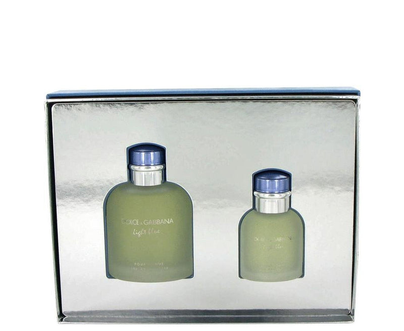 Light Blue by Dolce & Gabbana Gift Set -- 4.2 oz Eau De Toilette Spray + 1.3 oz Eau De Toilette Spray