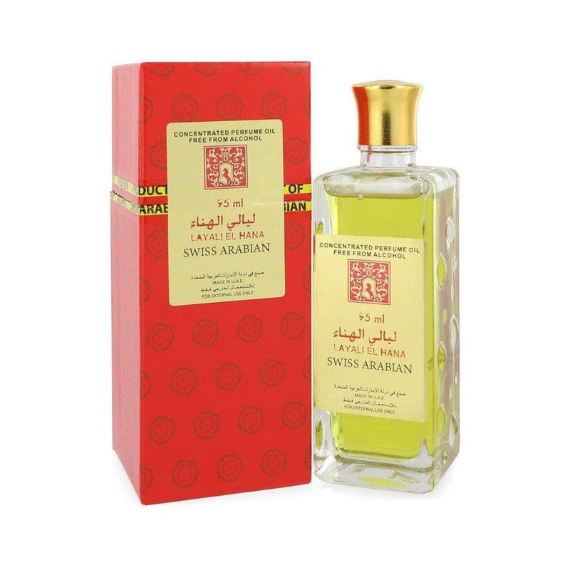 Layali El Hana by Swiss Arabian Concentrated Perfume Oil Free From Alcohol (Unisex) 3.2 oz