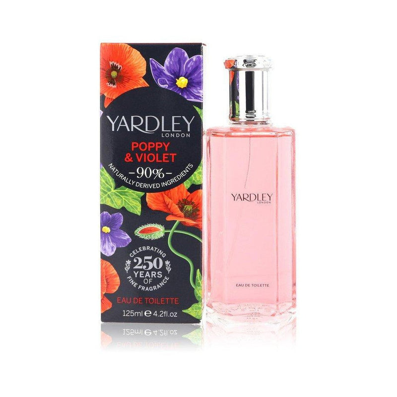 Yardley Poppy & Violet por Yardley London Eau De Toilette Spray 4.2 oz