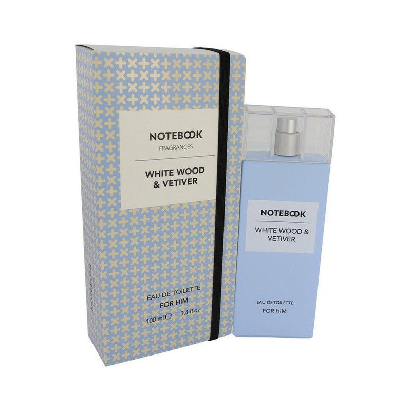 Notebook White Wood & Vetiver by Selectiva SPA Eau De Toilette Spray 3.4 oz