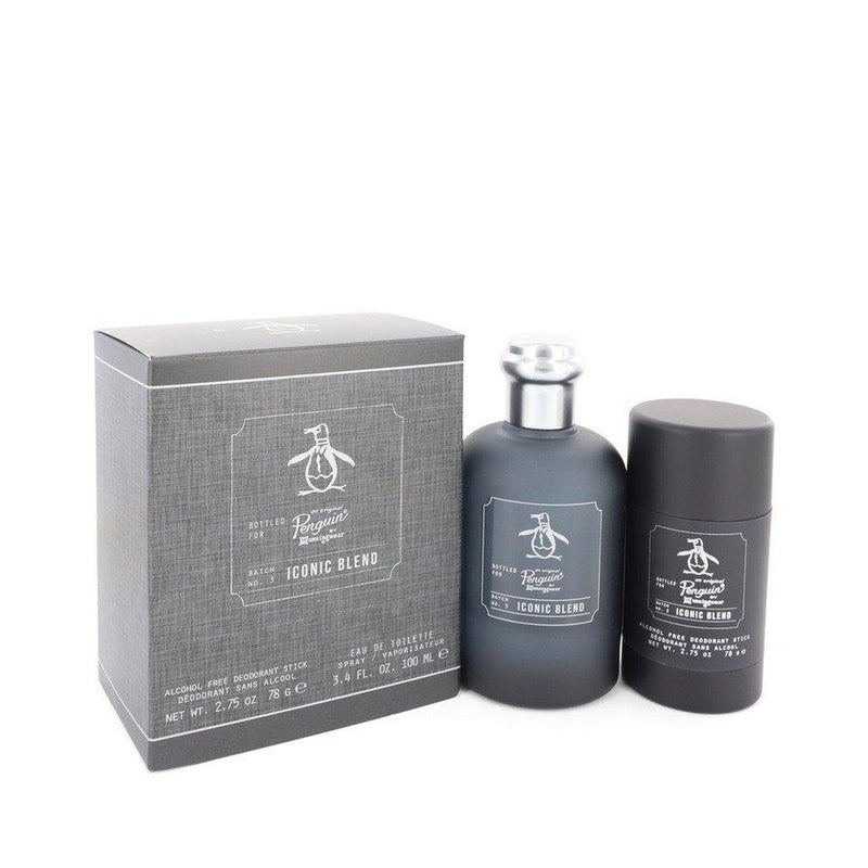 Original Penguin Iconic Blend by Original Penguin Gift Set -- 3.4 oz Eau De Toilette Spray + 2.75 oz Deodorant Stick